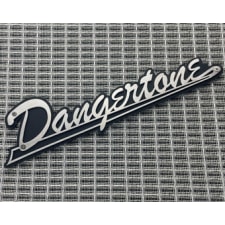 custom guitar amp badge, personalized name badge, custom speaker badge, metal emblem