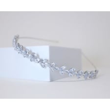 swarovski crystals dainty vine leaves , hair vine headband, bridal hair vine, rhinestone headband, delicate headband, hair accessories.