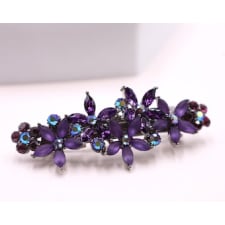 purple  hair accessories for women, hair accessory for prom, purple hair barrette, women's hair clips.