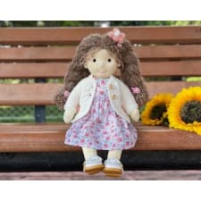 gift for girls - waldorf doll handmade rag doll birthday gift for kids collectors plush doll with exquisite box
