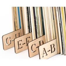vinyl record dividers separators lp collection organizer alphabetic storage accessories handmade gift for him vinyl lover men man boyfriend