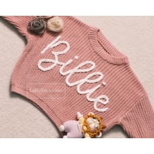 adorable infants: personalized sweaters for a magical touch - celebrate your little one’s name with unique custom designs!
