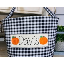 halloween name plate | trick or treat bag | trick or treat bucket | halloween bag | halloween basket | halloween bucket | halloween tote