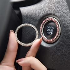 car one-button start rhinestone decoration lgnition ring decoration, thansgiving christmas new year gift