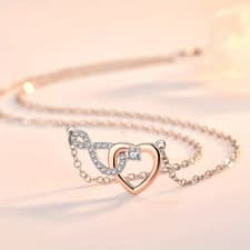 1pc i'm sorry infinity heart necklace for men women, with a gift card and gift box