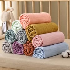 1pc breathable and soft bamboo cotton swaddle blanket, comfortable and skin-friendly christmas halloween gift