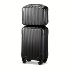 2pcs deluxe expandable travel suitcase - durable abs & pc material with aluminum alloy handle for stress-free journeys - lightweight and spacious luggage for frequent travelers