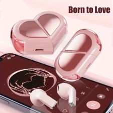 in-ear earphones wireless new heart-shaped music earphones esports game ultra-long endurance suitable for cycling exercise lovers