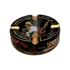 luxury 8.75" ceramic ashtray for cigars - large, round, multi-slot design with gift box - perfect for men's clubs & special occasions large ashtray for cigars