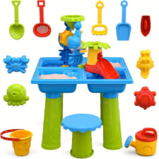 toddler water table, 36 pieces set outdoor kids water sensory table, 4 in 1 water table toddler outdoor toys, sand table summer outdoor toys, ideal gift for toddler boys and girls