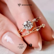 elegant 2-3ct moissanite engagement ring - hypoallergenic s925 sterling silvery, classic branch design with four prong setting, perfect for weddings & proposals, includes certificate & luxury gift box