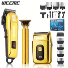 weeme hair clipper - weeme 809/t9/wm-306 men's electric hair clipper - usb charging - salon quality, at home style