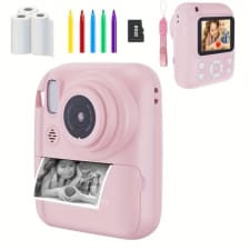 3-in-1 instant printer digital camera - camera game mp3 3-in-1, instant print photos in 1 second, puzzle games, 10x digital zoom, 1080p fhd screen, photography - 32g card, card reader, usb cable, lanyard, three roll print paper, storage bag - perfect halloween christmas birthday gift.