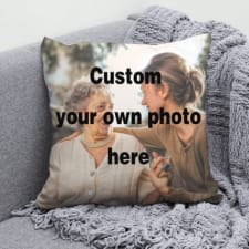 (custom photo) 1pc personalized single-sided printed throw pillow with custom photo, cushion with insert with custom wedding pictures, gift for lovers on valentine's day wedding anniversary