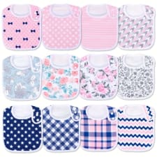 baby bibs soft and absorbent bandana drool bibs set for boys girls newborn 0-36 months
