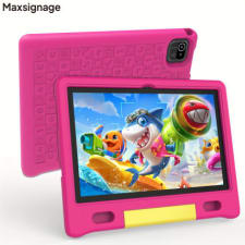 maxsignage 10 inch kids tablet, android 13, 32gb rom 4gb ram, parental control, 1280*800 hd touch screen, gms, google kids space, drop protection, dual cameras, shockproof case, eye protection, educational, christmas, halloween gift