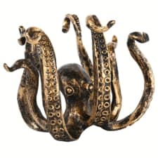 1pc octopus statue resin octopus sculpture crafts octopus mug holder fun cast iron cup holder jewelry holder desktop home decoration vase ornament for garden octopus halloween decor ornaments