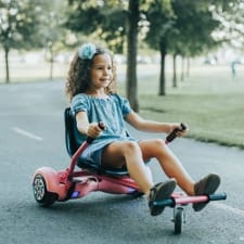 1pc hoverboard seat attachment go-kart fits 6.5"/ 8"/ 10" hoverboards, hover cart for kids & adults, accessory for self balancing scooter[hoverboard not included]