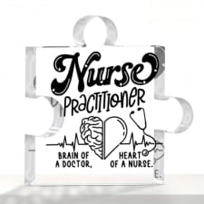 1pc acrylic plaque puzzle - heartfelt nurse appreciation gift - unique thank you for women, moms, girlfriends, employees & daughter-in-law - personalized anniversary & birthday present