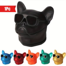 1pc zinc alloy grinder, wearing sunglasses, bulldog with drawer grinder, three-layer spice and vanilla grinder