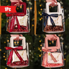 1pc clear pvc gift bag, transparent plastic party favor bag, wedding, birthday, bachelorette, graduation, general use, christmas, halloween, thanksgiving, new year, valentine's day, carnival themed, home & kitchen party supplies