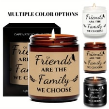 lavender-scented soy wax friendship candle - perfect gift for best friends, bffs, and sisters - ideal for birthdays, graduations, and christmas