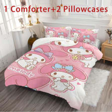 3pcs melody themed bedding set, all-season comforter cover and pillowcases, soft polyester, digital print, zipper closure, machine washable, ideal gift for family, friends, and partners