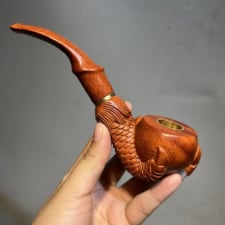 rosewood red sandalwood dragon eagle claw pixiu pipe mouth filter accessories solid wood dry smoke pot dual-purpose men's gift