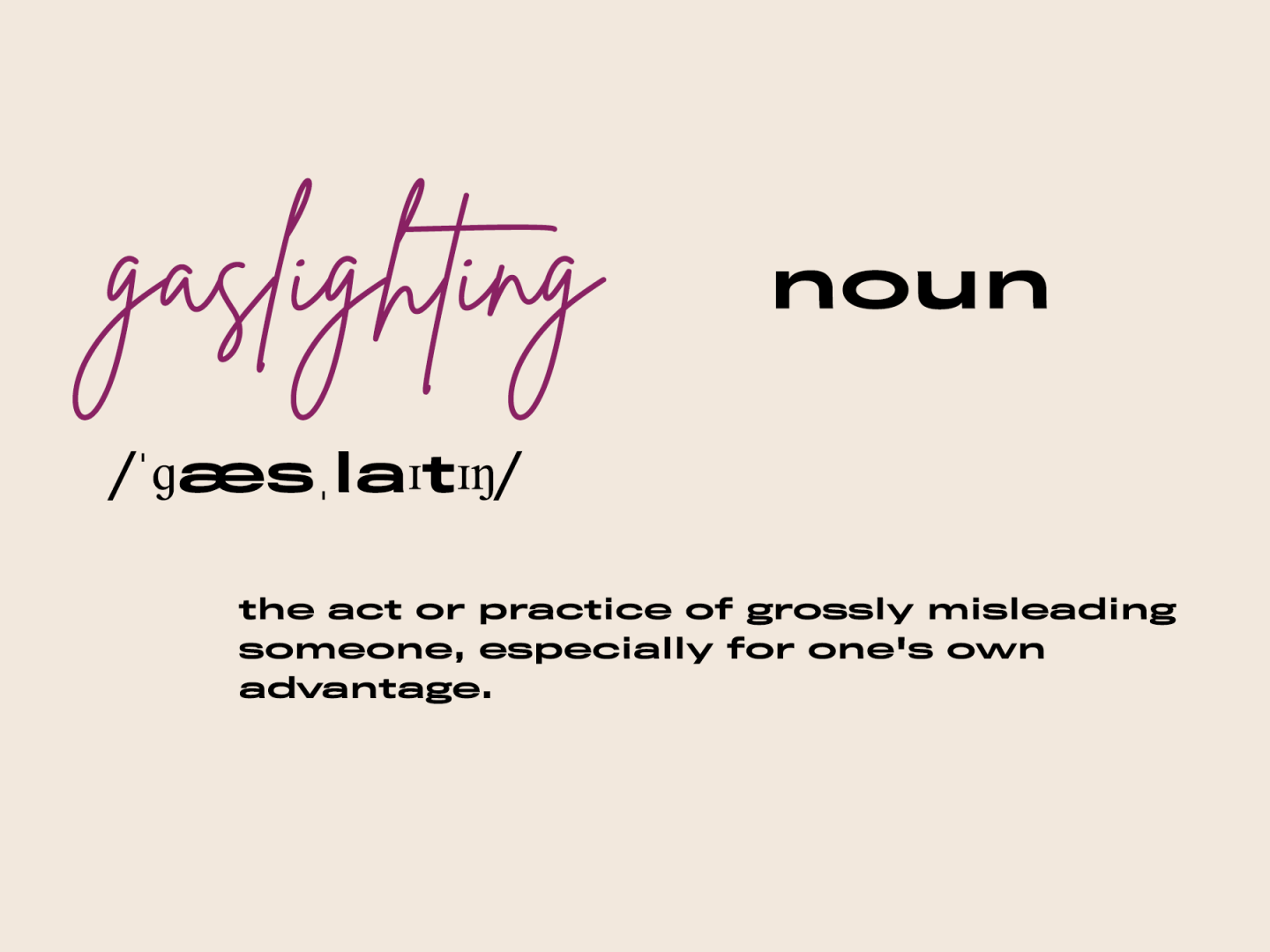 Gaslighting - When a Word Becomes a Cultural Phenomenon