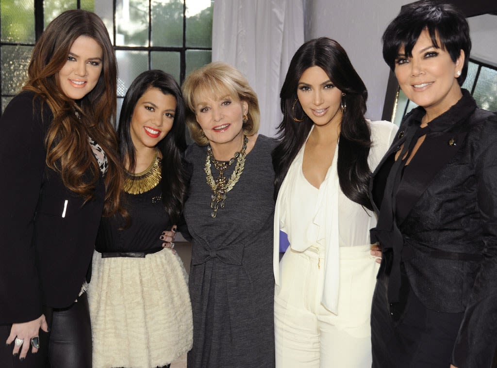 Walters with the Kardashians, Eonline