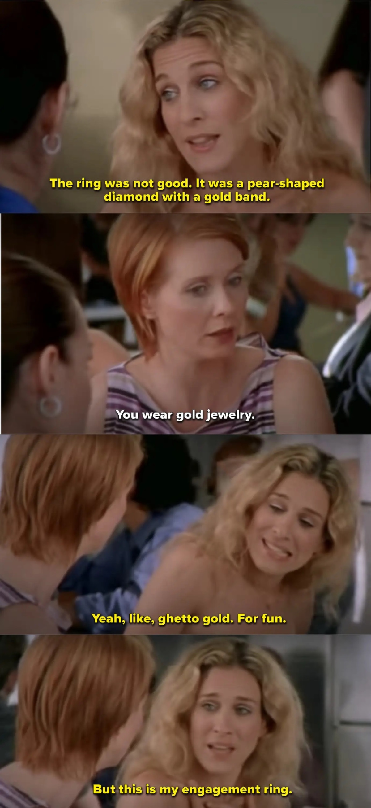 Sex and the outlet city pear shaped ring