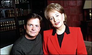 Walters with Michael J. Fox, BBC News