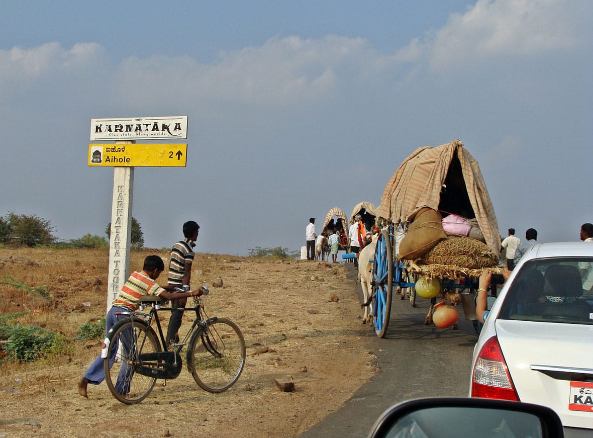 Aihole Road in karnataka