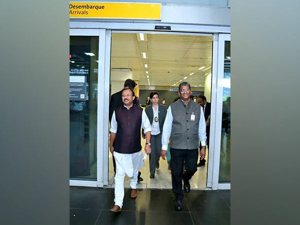 MoS Muraleedharan Arrives In Sao Paulo