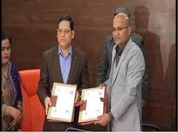 An MoU (Memorandum of Understanding) was signed between Uttarakhand State Disaster Management Authority and Meteorological Centre 