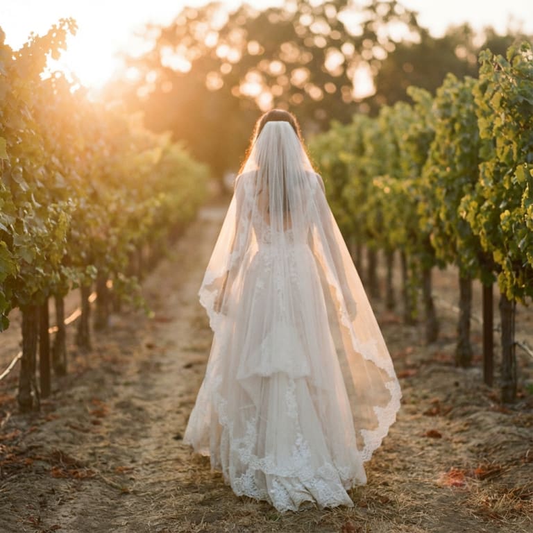 Bride in vineyard - Best wedding photographer Lucknow