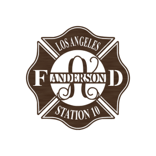 Firefighter Badge pattern preview