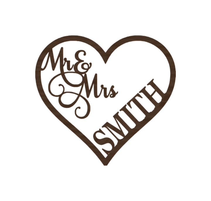 Mr&Mrs Heart Keepsake pattern preview