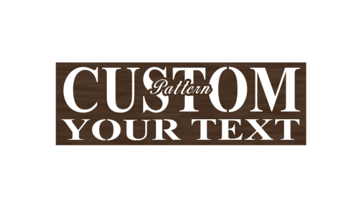 Custom Plaque with Subline pattern preview
