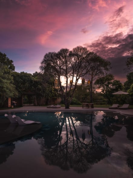 The pool before sunrise