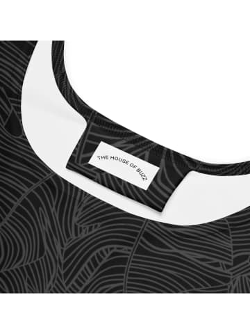 Pattern Skater Dress - Charcoal