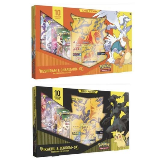 Pokémon TCG: Pikachu & Zekrom-GX and Reshiram & Charizard-GX