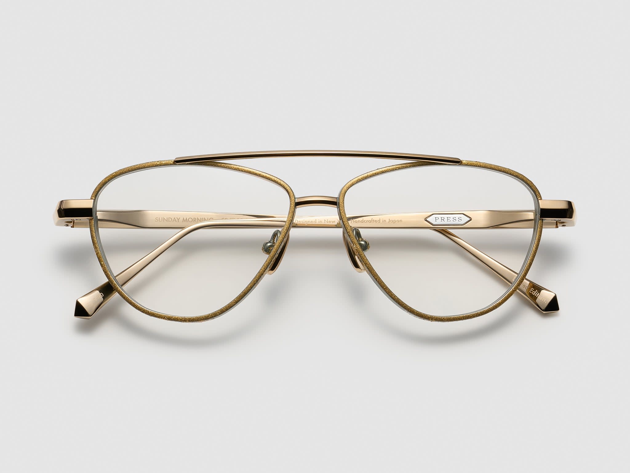 Press Eyewear Sunday Morning Gold Leaf by Press Eyewear — The Last Optical Shop