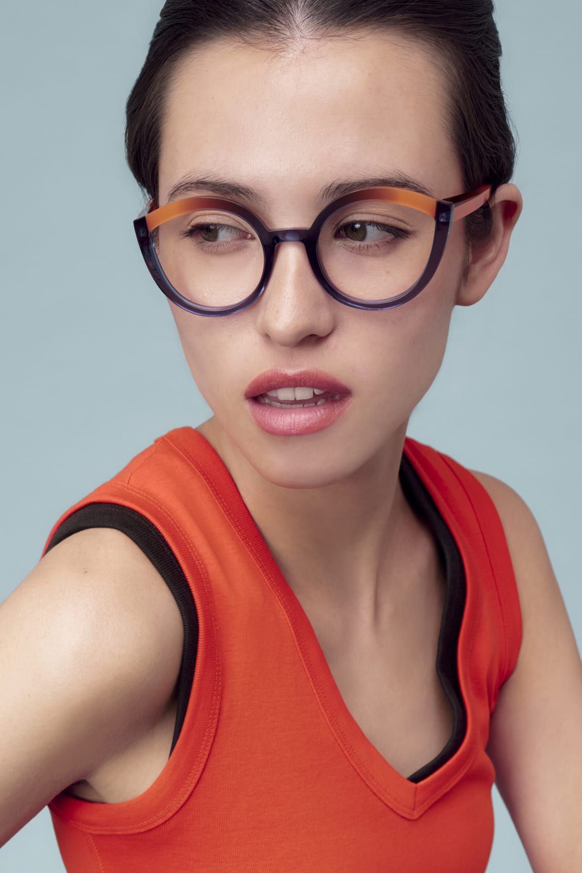 Face à Face MARKER collection 2026 — bold acetate frames with chromatic contrasts