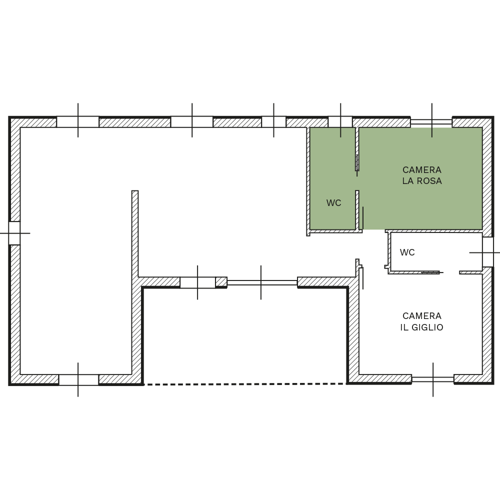 Piantina camera | Casa La Liccia B&B