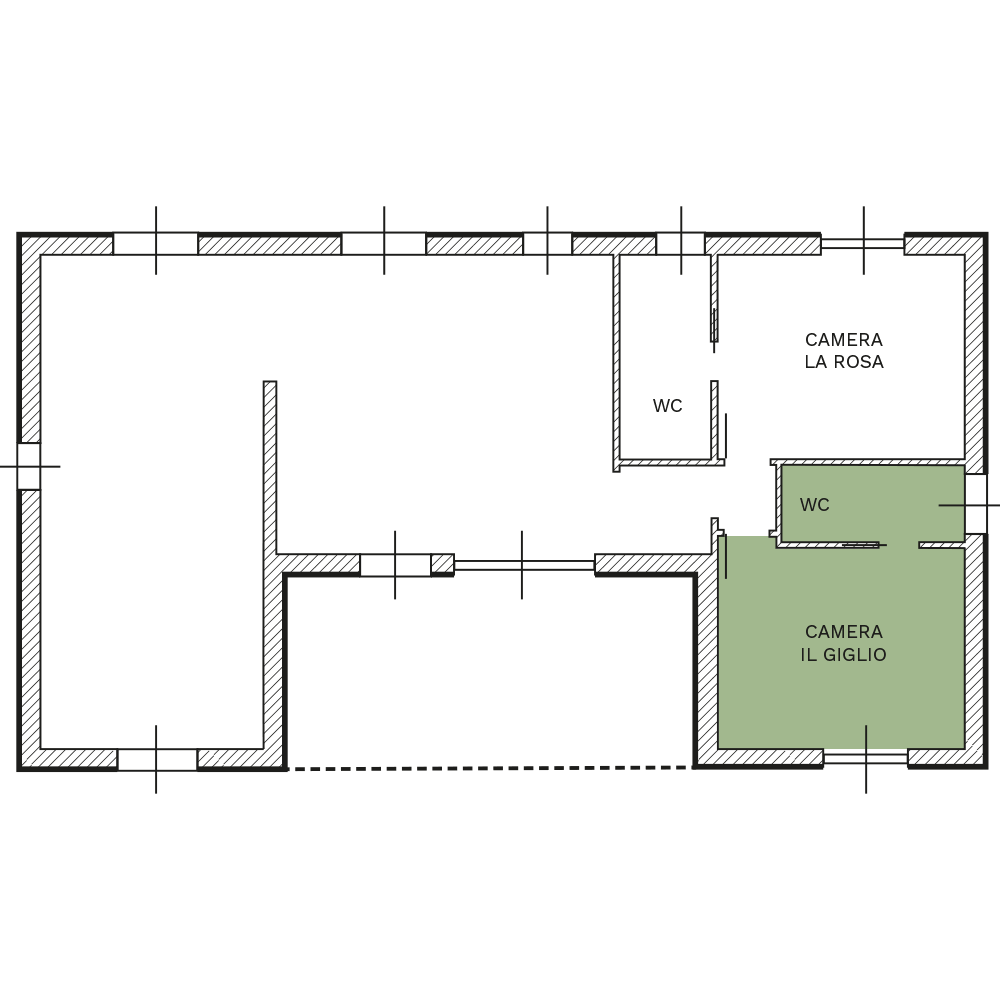 Piantina camera | Casa La Liccia B&B