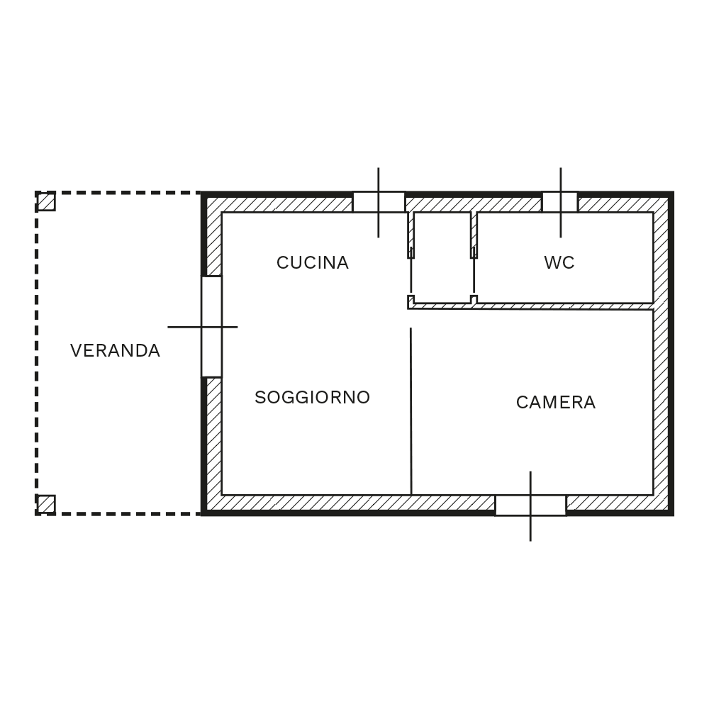 Piantina camera | Casa La Liccia B&B