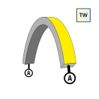 NeonFlex 24V Top-Bend TW Feeder A