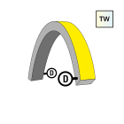 NeonFlex 24V Top-Bend TW Feeder D