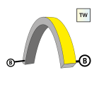 NeonFlex 24V Top-Bend TW Feeder B